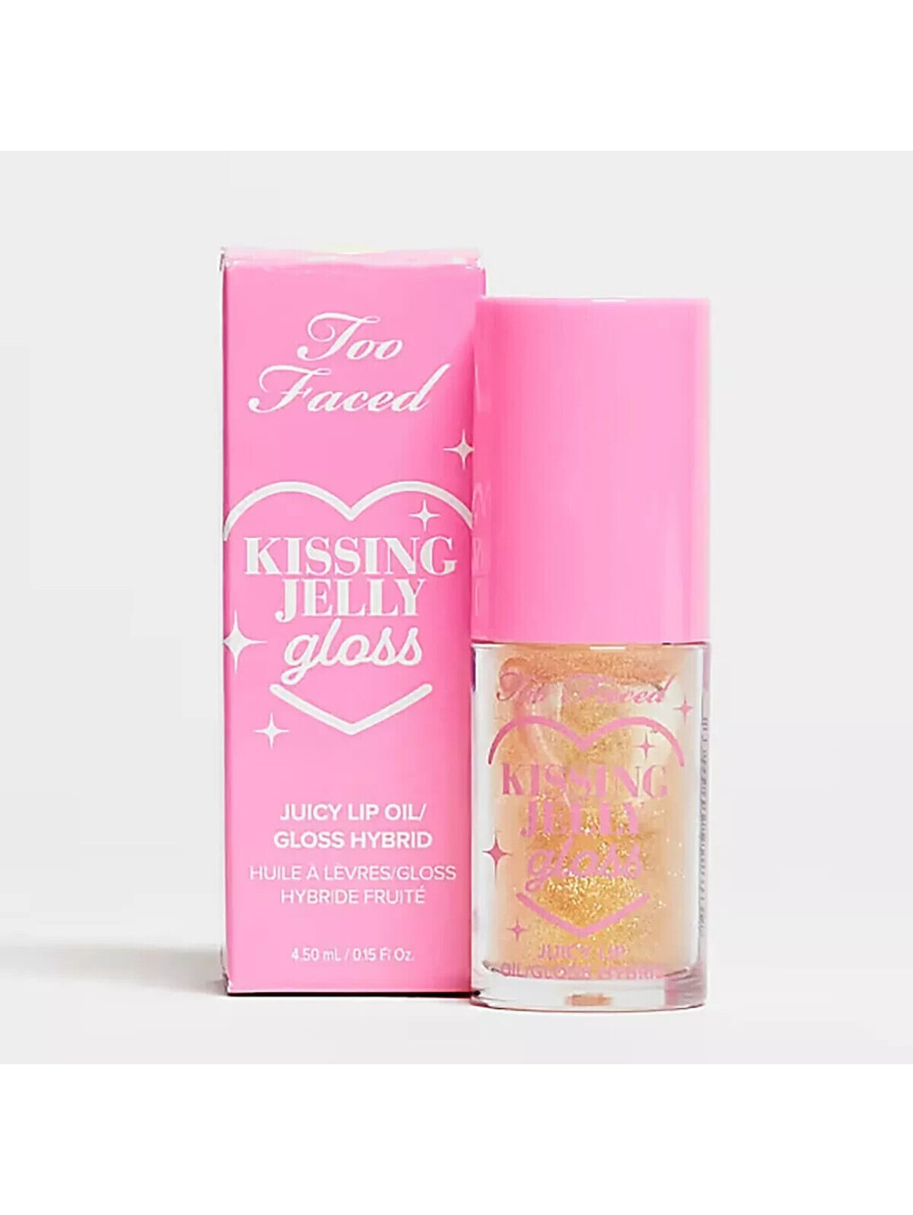 Too Faced Kissing Jelly Glass Juicy Lip Oil / Gloss Hybrid, Piña Colada.